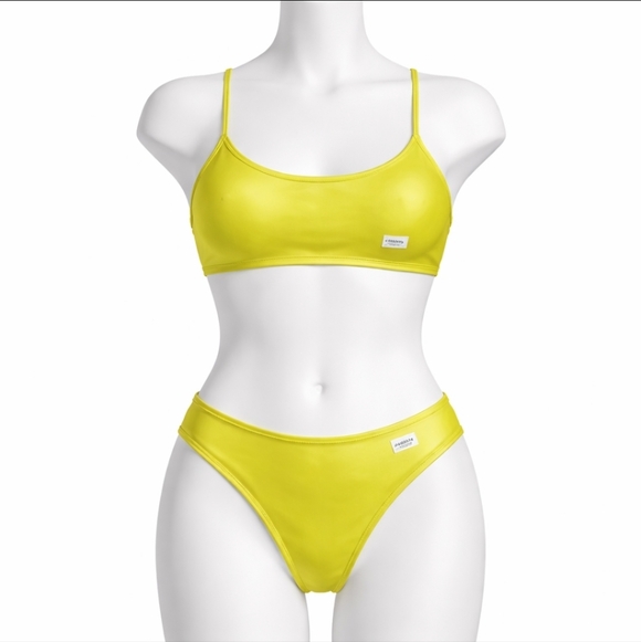 Triangl Swimwear Neon Yellow Bikini - Picture 3 of 9